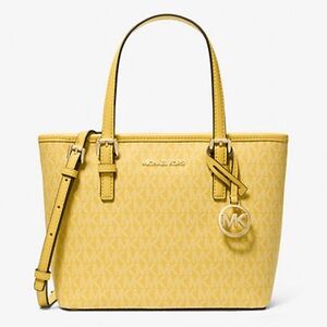 Jet Set Travel Extra Small Logo Top-Zip Tote Bag